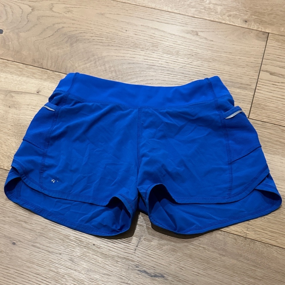 Athleta girl solid record breaker short Blue Athletic Shorts 12